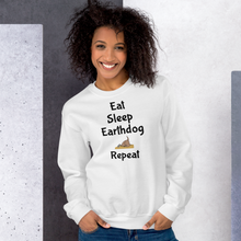 Load image into Gallery viewer, Eat. Sleep, Earthdog, Repeat Sweatshirts - Light
