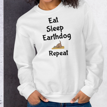 Load image into Gallery viewer, Eat. Sleep, Earthdog, Repeat Sweatshirts - Light
