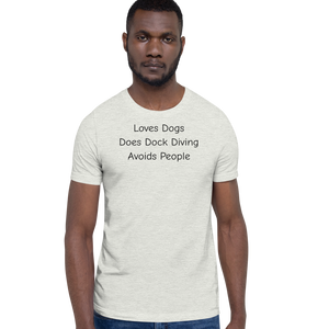 Loves Dogs, Does Dock Diving T-Shirts - Light