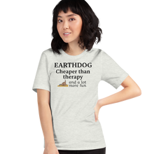 Load image into Gallery viewer, Earthdog Cheaper Than Therapy T-Shirts - Light
