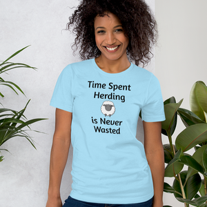 Time Spent Sheep Herding T-Shirts - Light