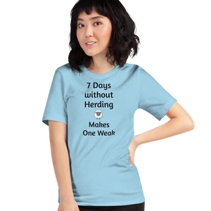 7 Days Without Sheep Herding T-Shirts - Light