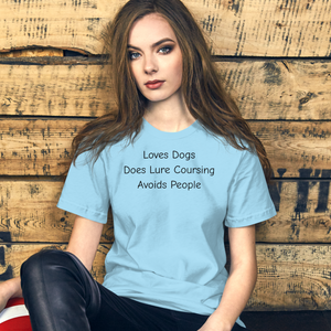 Loves Dogs, Does Lure Coursing T-Shirts - Light