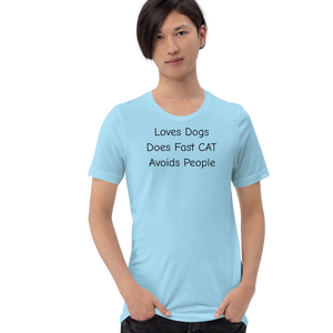 Loves Dogs Does Fast CAT T-Shirts - Light