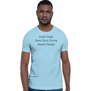 Loves Dogs, Does Dock Diving T-Shirts - Light