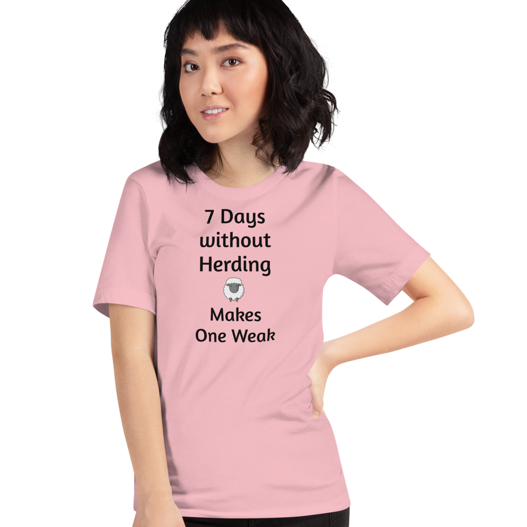 7 Days Without Sheep Herding T-Shirts - Light