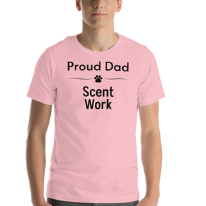 Proud Scent Work Dad T-Shirts - Light