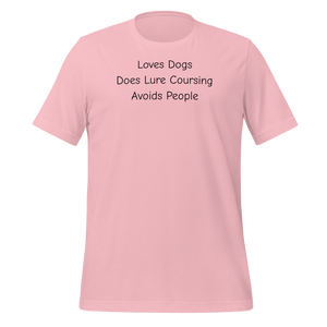 Loves Dogs, Does Lure Coursing T-Shirts - Light