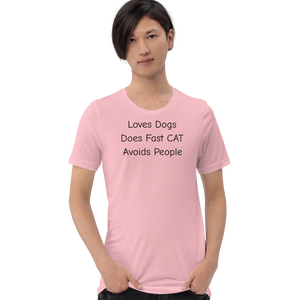 Loves Dogs Does Fast CAT T-Shirts - Light