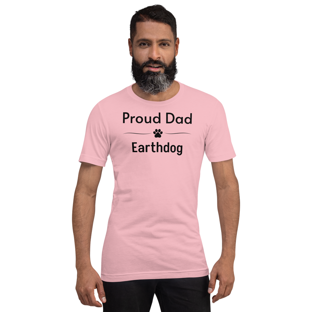 Proud Earthdog Dad T-Shirts - Light