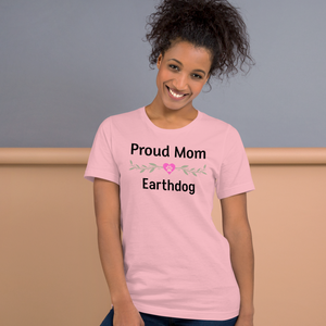 Proud Earthdog Mom T-Shirts - Light