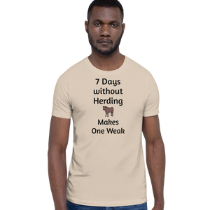 7 Days Without Cattle Herding T-Shirts - Light