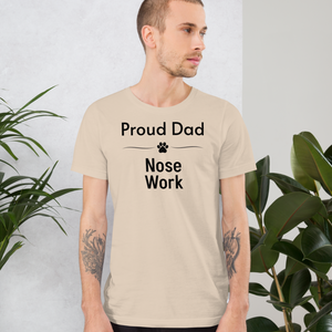 Proud Nose Work Dad T-Shirts - Light