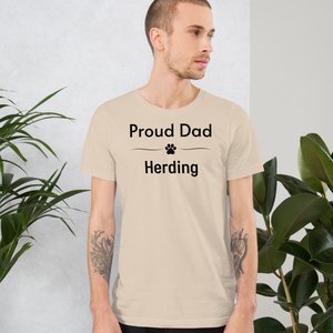Proud Herding Dad T-Shirts - Light