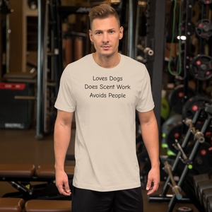 Love Dogs, Does Scent Work T-Shirts - Light