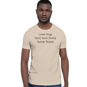 Loves Dogs, Does Dock Diving T-Shirts - Light