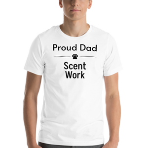 Proud Scent Work Dad T-Shirts - Light