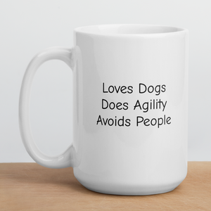 Loves Dogs, Does Agility Mugs