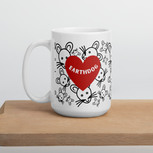 Load image into Gallery viewer, All over Rats with Earthdog in Heart Mugs
