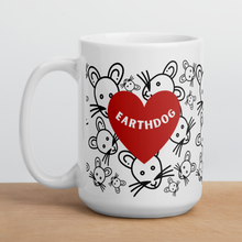 Load image into Gallery viewer, All over Rats with Earthdog in Heart Mugs
