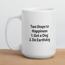 Load image into Gallery viewer, 2 Steps to Happiness Earthdog Mugs
