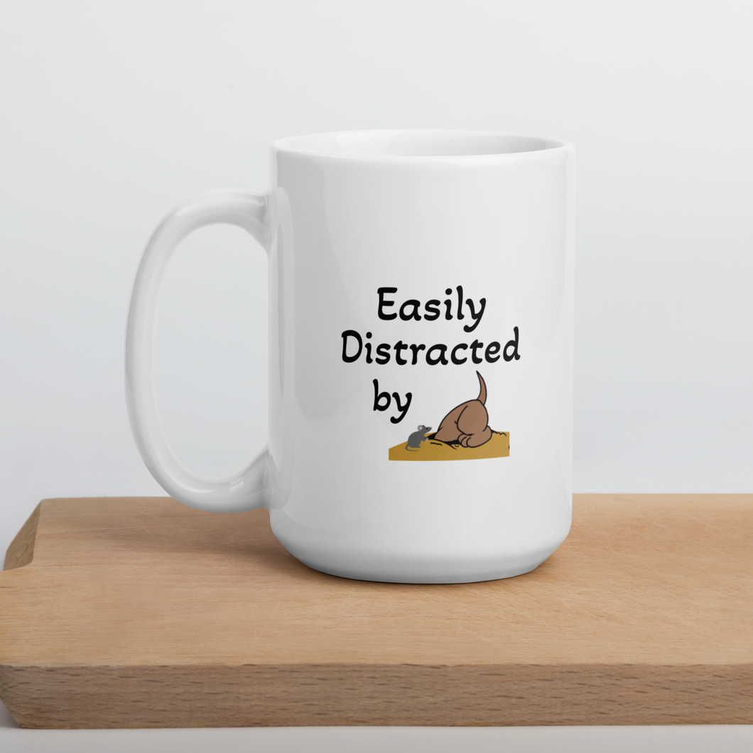 Easily Distracted by Earthdog Mugs