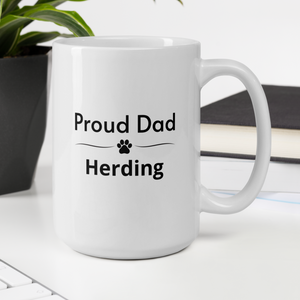 Proud Herding Dad Mugs