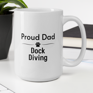 Proud Dock Diving Dad Mugs