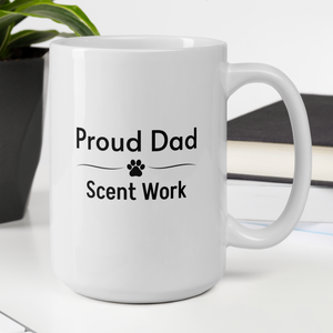 Proud Scent Work Dad Mugs