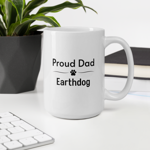 Proud Earthdog Dad Mugs