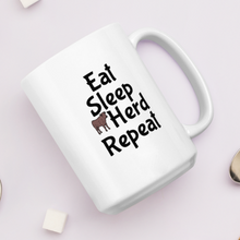 Load image into Gallery viewer, Eat, Sleep, Cattle Herd, Repeat Mugs
