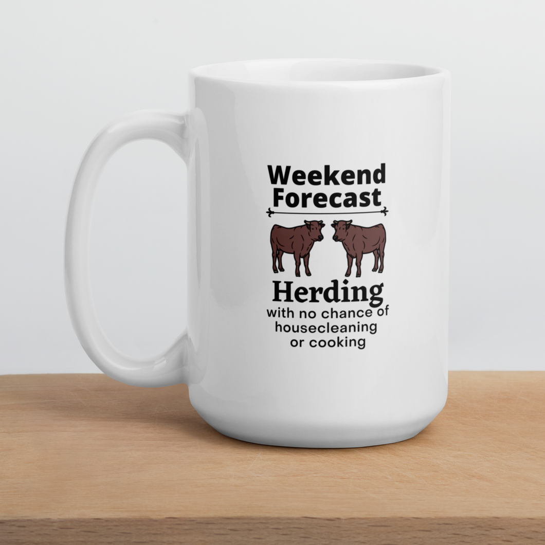 Cattle Herding Weekend Forecast Mugs
