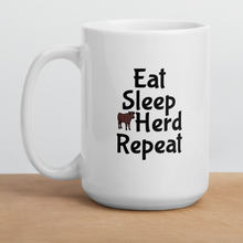 Load image into Gallery viewer, Eat, Sleep, Cattle Herd, Repeat Mugs
