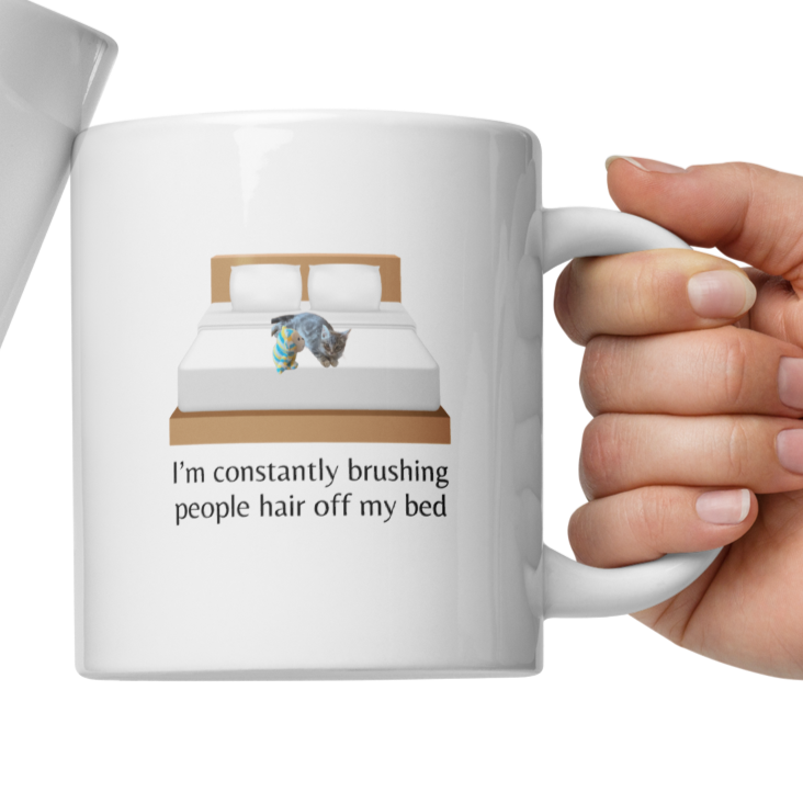 Marti - People Hair on Gigi's Bed Mugs