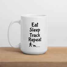 Load image into Gallery viewer, Eat Sleep Track Repeat Mug
