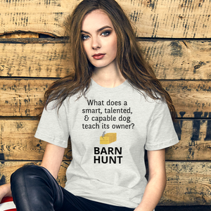 Dog Teaches Barn Hunt T-Shirt - Light