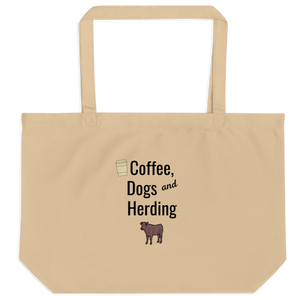 Coffee, Dogs, and Cattle Herding X-Large Tote/ Shopping Bags