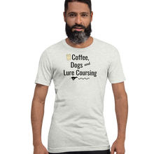 Load image into Gallery viewer, Coffee, Dogs &amp; Lure Coursing T-Shirts - Light
