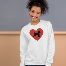 Load image into Gallery viewer, Russell Terrier in Heart Sweatshirts - Light
