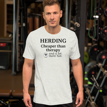 Load image into Gallery viewer, Sheep Herding Cheaper than Therapy T-Shirts - Light
