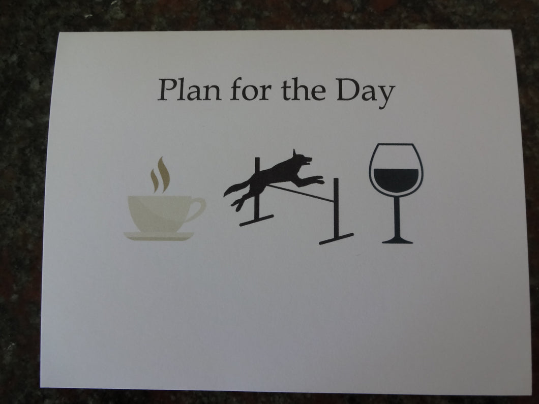 Agility Plan for the Day Notecards