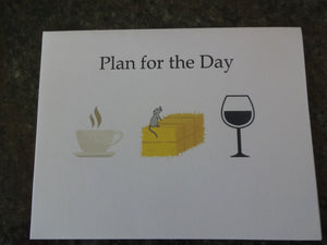 Barn Hunt Plan for the Day Notecards