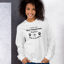 Load image into Gallery viewer, Buy Happiness w/ Dogs &amp; Sheep Herding Sweatshirts - Light
