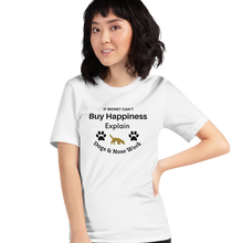 Load image into Gallery viewer, Buy Happiness w/ Dogs &amp; Nose Work T-Shirts - Light
