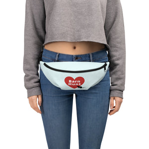 Barn Hunt in Heart w/ Rat Fanny Pack-Lt. blue