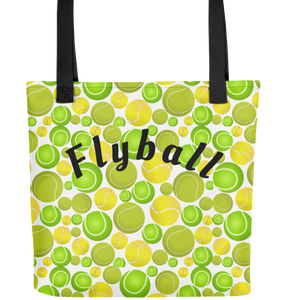 Allover Tennis Balls & Flyball Tote Bags