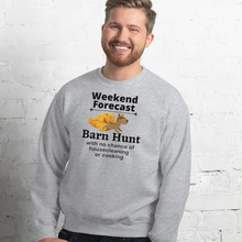 Load image into Gallery viewer, Barn Hunt Weekend Forecast Sweatshirts - Light
