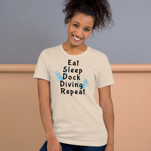 Eat Sleep Dock Diving Repeat T-Shirt - Light