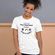 Load image into Gallery viewer, Buy Happiness w/ Dogs &amp; Agility T-Shirts - Light
