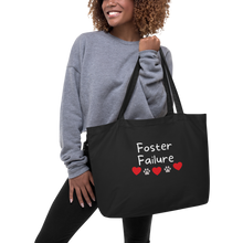 Load image into Gallery viewer, Foster Failure X-Large Tote\Shopping Bag - Black
